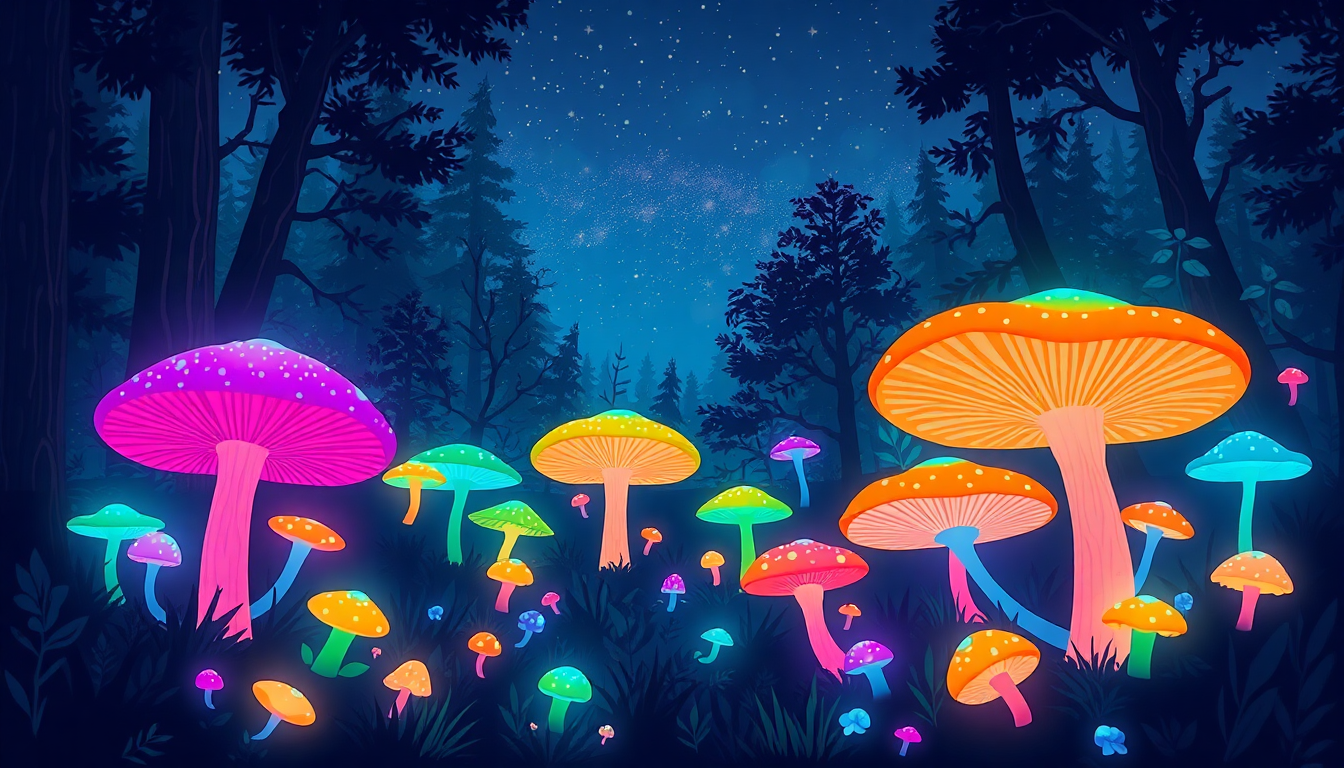 The Fascinating World of Bioluminescent Mushrooms